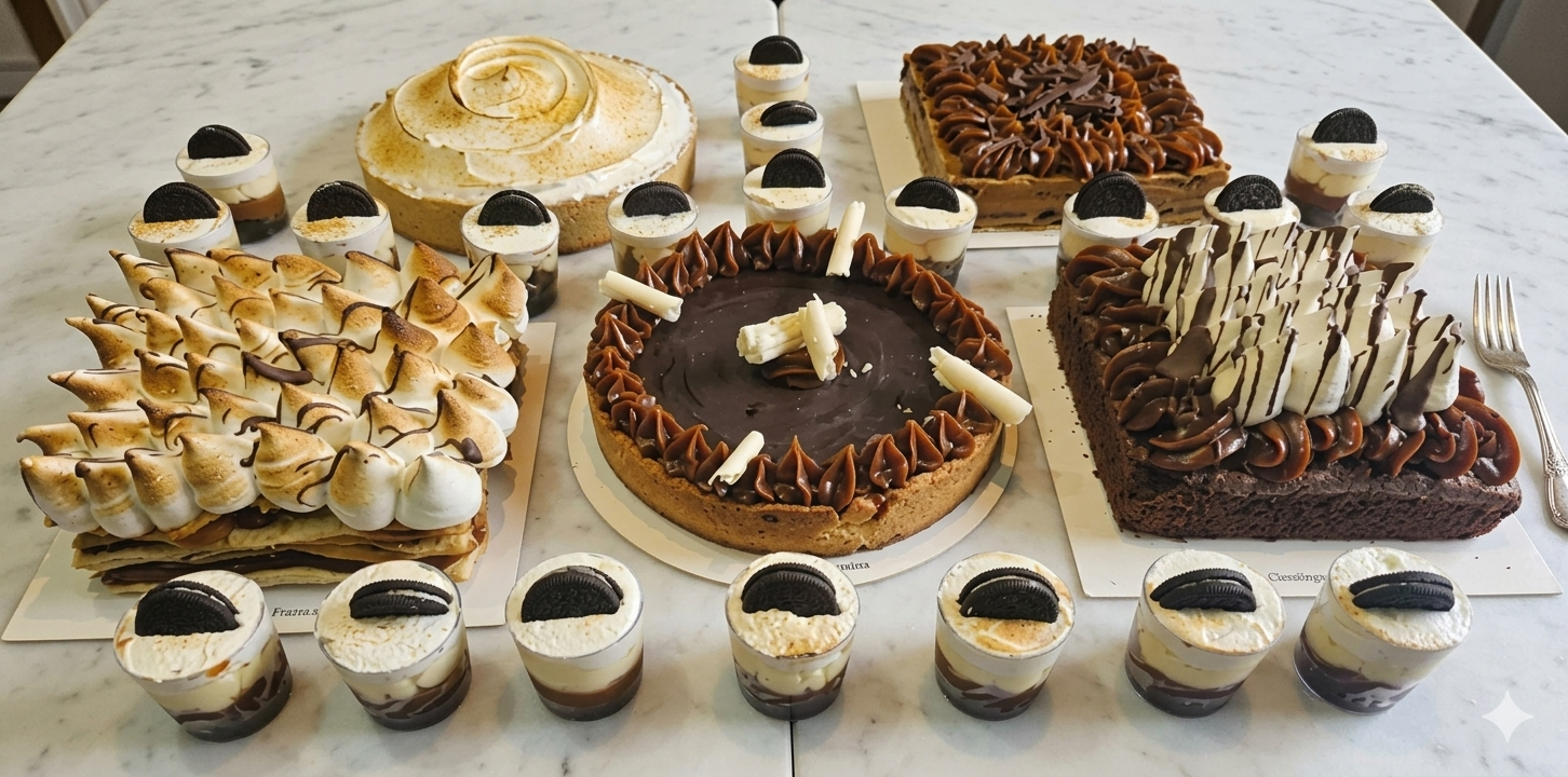 Mesa dulce con decoración temática